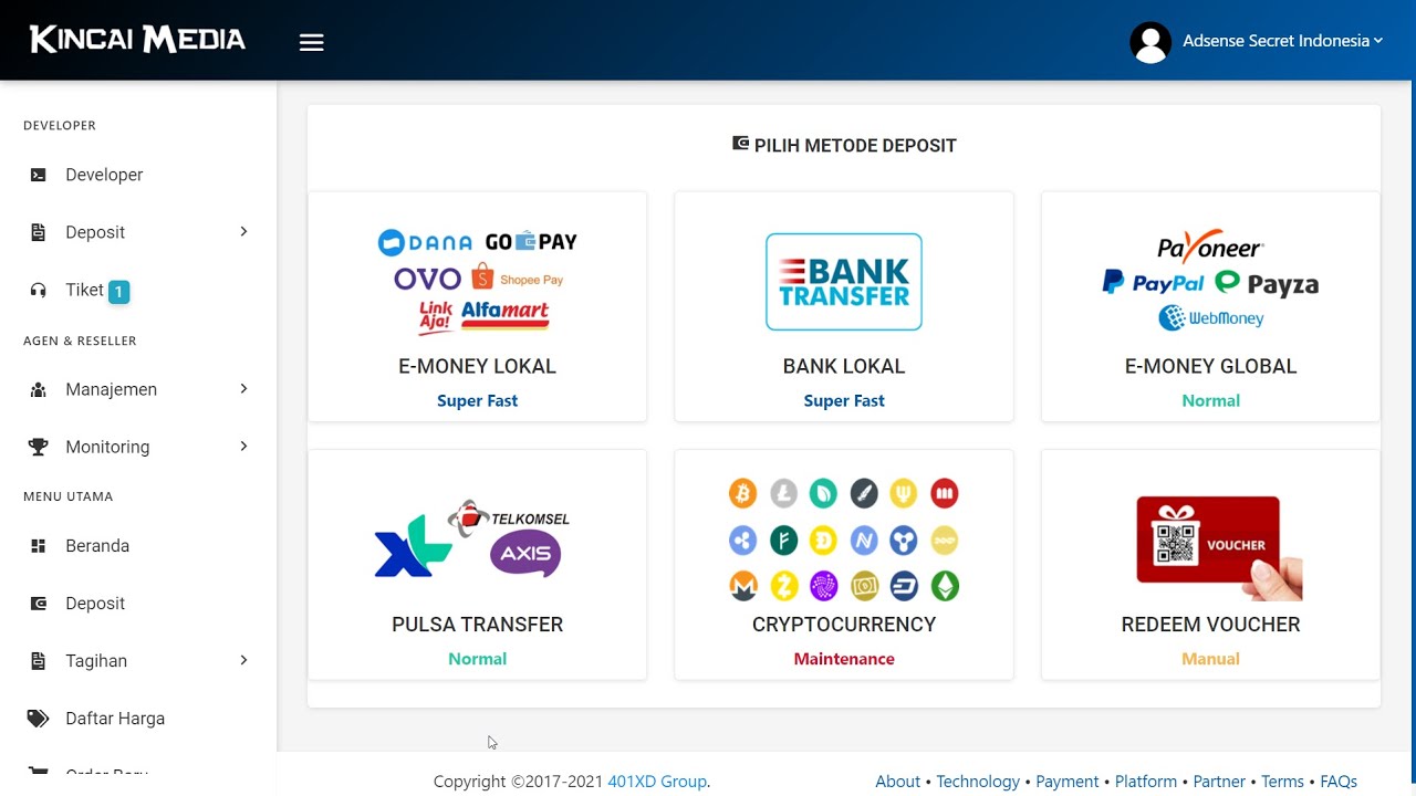 ⁣Cara Deposit di SMM & PPOB KM Panel dengan GoPay