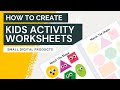 How to Create Kids Activity Worksheets Online