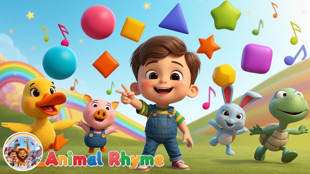 Shapes in the World | Jack’s Viral Animal Discovery | Learn Shapes Song