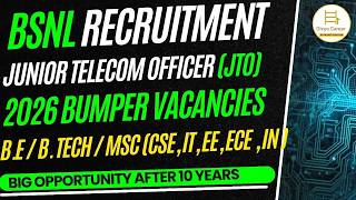 BSNL JTO 2026 | Registration Open | Complete Eligibility & Dates | Exam Pattern Eligibility |