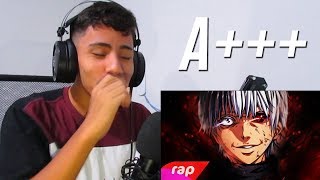 REACT Rap do Kaneki (Tokyo Ghoul) - FAMINTO POR HUMANOS | NERD HITS (7 Minutoz)