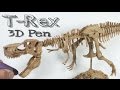 3D Pen Creations | Making a realistic T-Rex skeleton | 3D Pen Art | Time lapse | T Rex