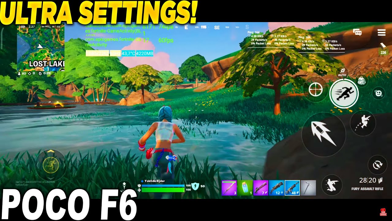 Poco F6 Fortnite Chapter 6 Ultra Snapdragon 8s Gen 3 - YouTube