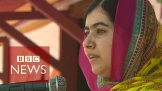 Malala turns 18 and opens a school for Syria girls - BBC News