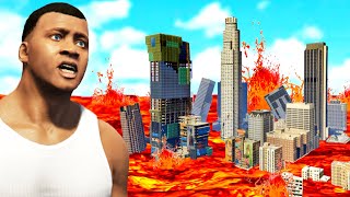 GTA 5 der BODEN ist LAVA CHALLENGE! 🔥 screenshot 4