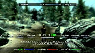 Skyrim - How to modify your: Level, Perks, Skills and Spells