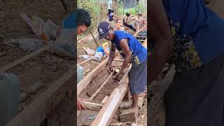 cara tradisional yang unik dalam pembuatan peragu panjang #woodworking