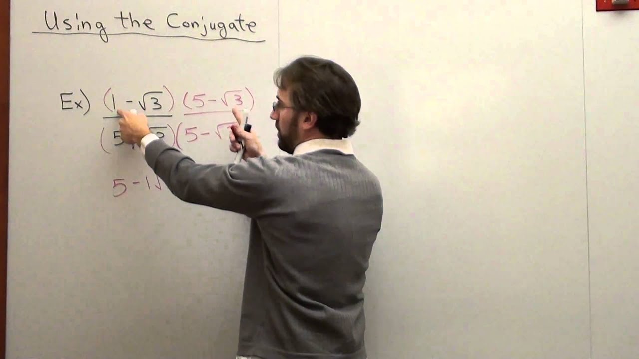 Free Math Lessons Using the Conjugate