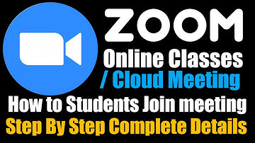 How To use Zoom App For Online Classes In Telugu