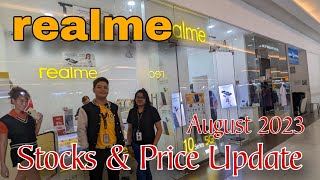 REALME Stocks & Price Update August 2023, Realme 10 Series, C55, C53, C33, C30s, Realme Pad series