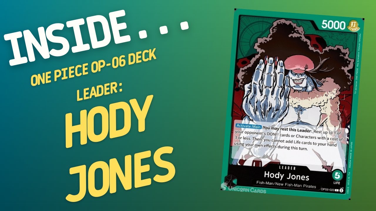 One Piece Card Game OP06 Deck Hody Jones Leader | Inside #567 - YouTube