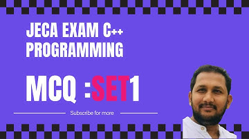 C++ MCQS FOR JECA EXAM  | C++ set 1 #jeca #jecaexam