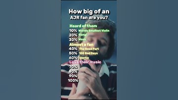 How big of an AJR fan are you?