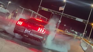 Cars get wild in the drift pit almost gone wrong