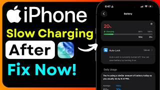 Iphone Slow Charging Fix Today Ios 26 Charging Issue Battery Charging Slow Solution
