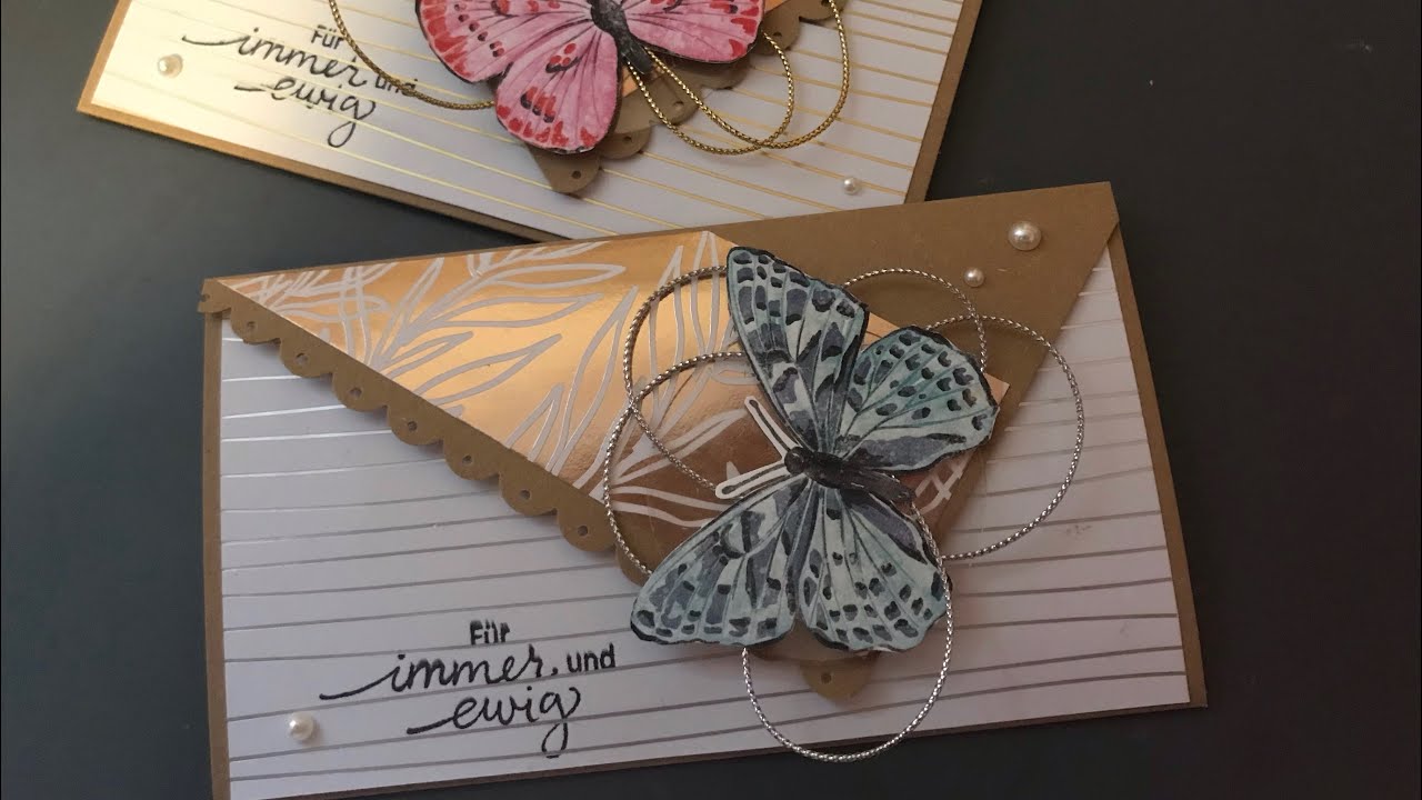 Hochzeitskarte basteln - Geldgeschenk mit den Zauberhaften Grüßen