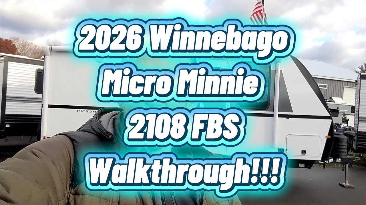 НОВИНКА | Winnebago Micro Minnie 2108FBS 2026 года | Обзор | Автодома рядом с Холландом, Маскегон...