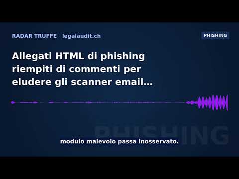 Allegati HTML di phishing riempiti di commenti per eludere gli scanner email basati su IA
