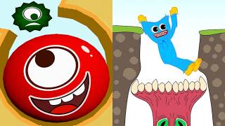 Hungry Balls Vs Hugy's Funny Animated Story All Levels Gameplay Android, iOS