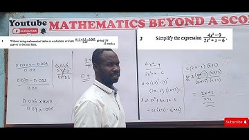 KCSE MATHS PAPER 1 2024 Question1 TO Question16 solved