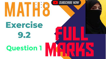 Class 8 Math Ex 9.2  Q1 || Areas and Volumes || Hero