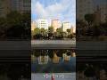 물속에 비친 건물들의 아름다운 영상  Beautiful images of buildings reflected in the water.