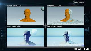 Houdini MPM Solver to Unreal/Niagara (HIP file included)