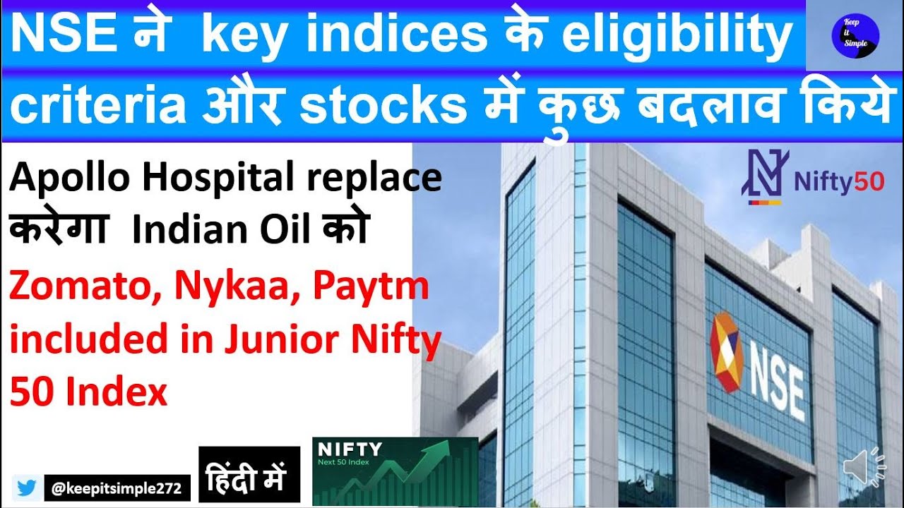 NSE Indices changes in Stocks and Eligibility Criteria - A simple analysis of latest changes!