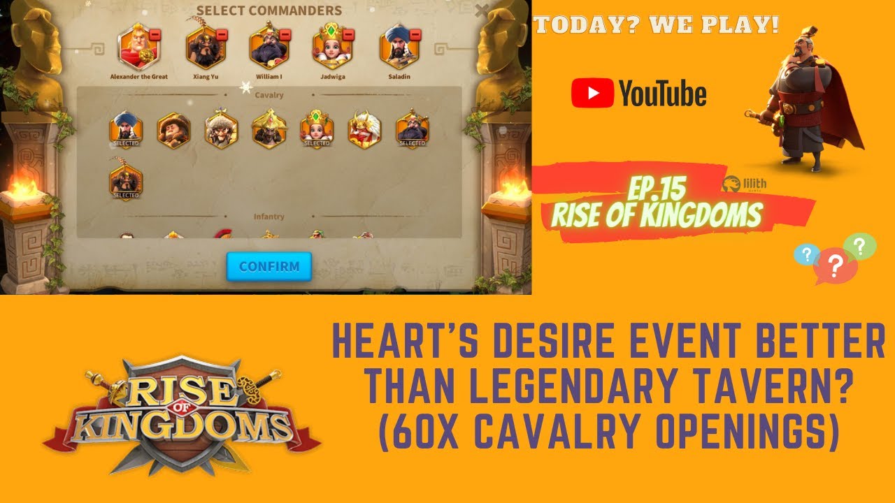 RoK Guide Heart's Desire Event better than Legendary Tavern? (60x