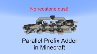 Dustless Fast Adder || Redstone Computing