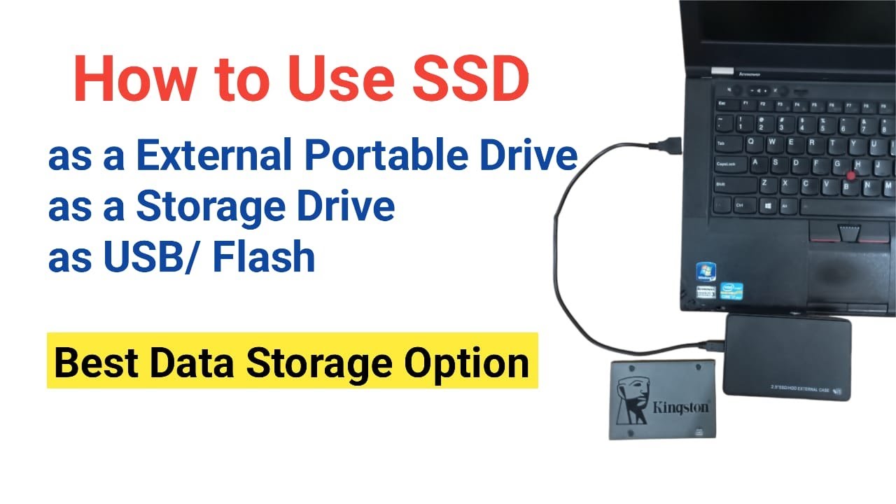 How to Use SSD as a External Portable Drive or Storage Drive or as a