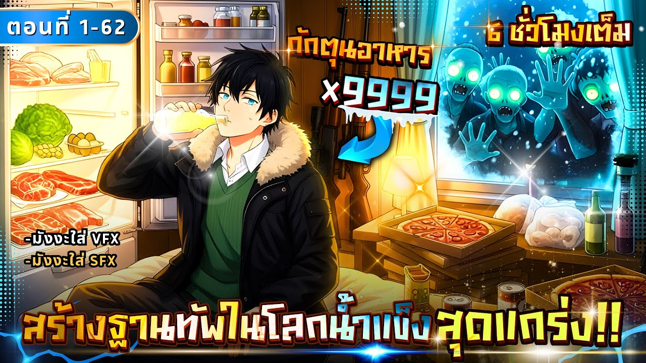 [ตอนที่1-62] : สร้างฐานทัพลับ ในโลกน้ำแข็งสุดแกร่ง!! [ กักตุนอาหาร x9999 Loots ] #เอาชีวิตรอด