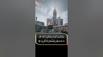 { شهر رمضان الذي أنزل فيه القرآن } آيات الصيام بتلاوة الشيخ ياسر الدوسري من سورة البقرة