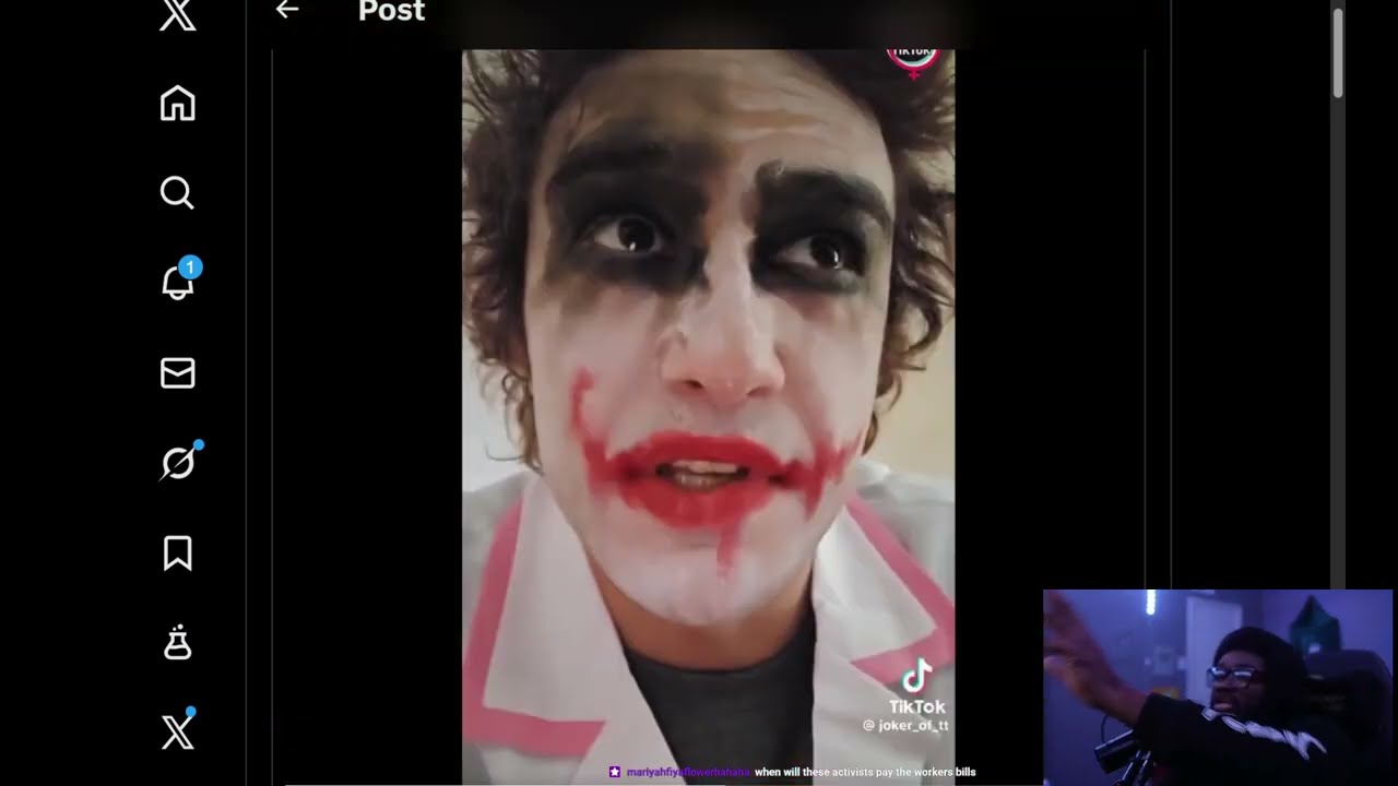 Косплеерша Джокера пытается стать активисткой.