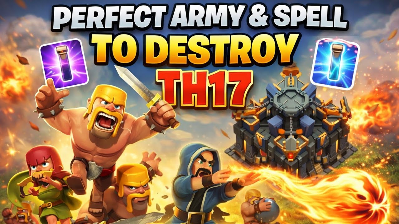 BEST TH17 WAR ATTACK Right Now! 🔥 (TH17 vs TH17) ⭐⭐⭐