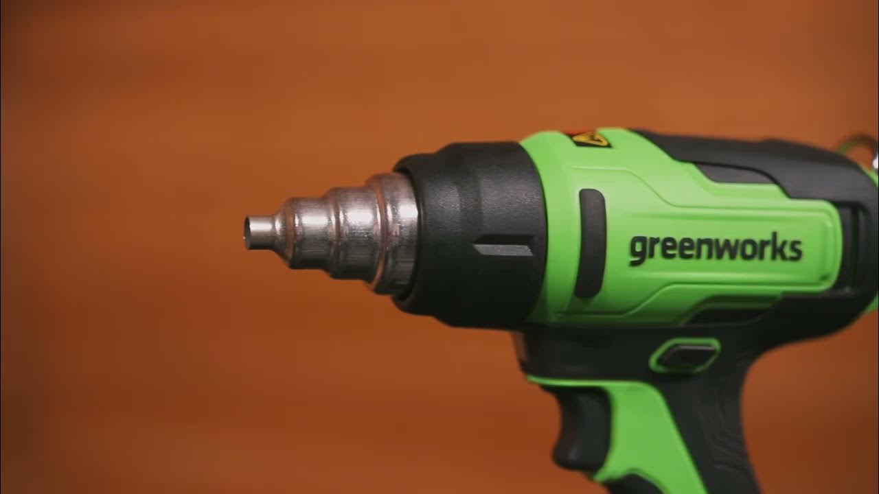 Строительный фен аккумуляторный Greenworks G24HG, 24В (арт 3400207 .