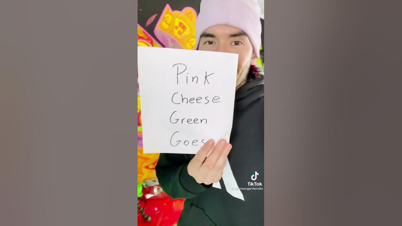 Germán Garmendia Pink Cheese Green Goes 🤣 YouTube