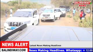 Watch Sifuna motorcade entering Homa bay despite goons tried to block them!