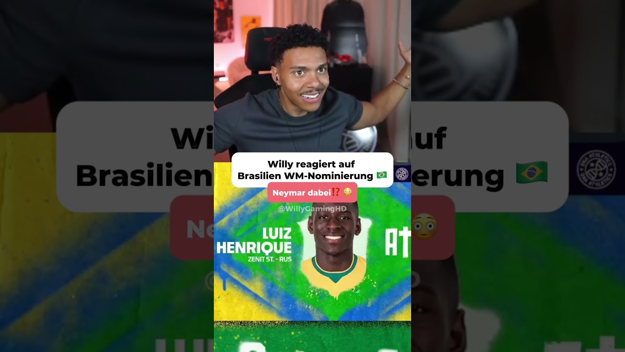 Willy reagiert auf Brasilien WM Nominierung 🇧🇷
