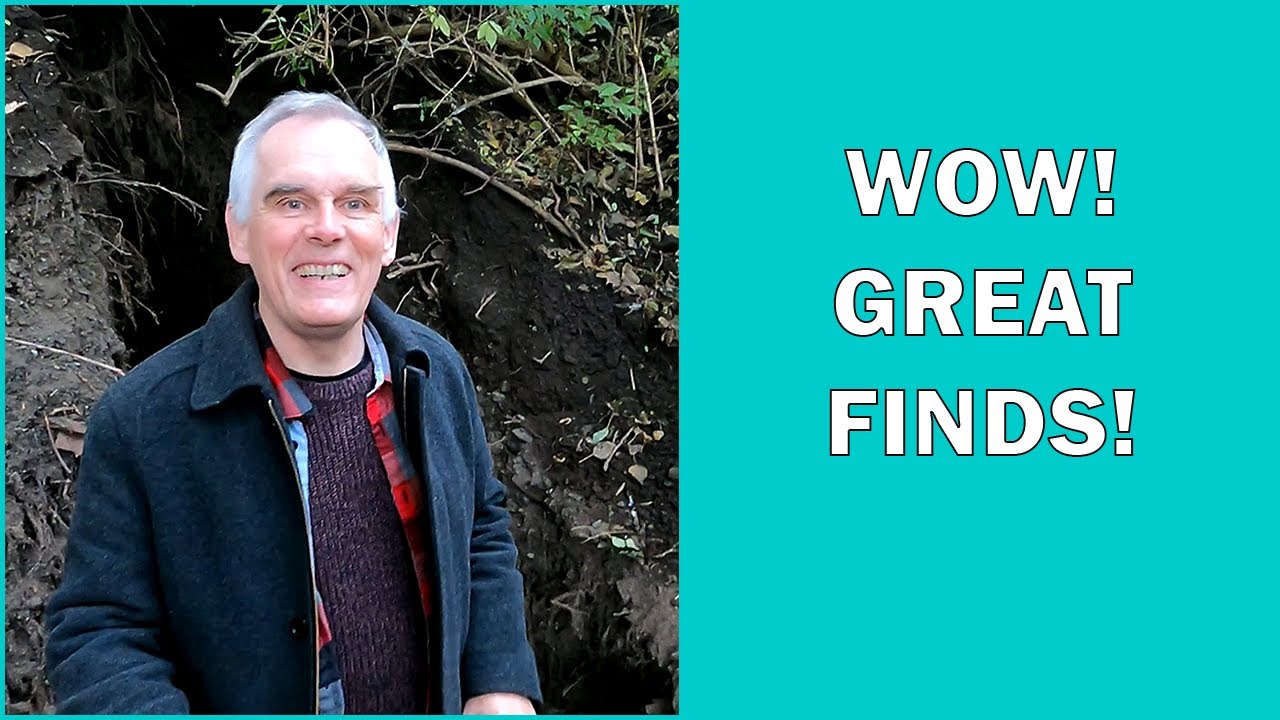 We found a huge hole! Mudlarking tiplarking in the bottle digger spoil heaps.