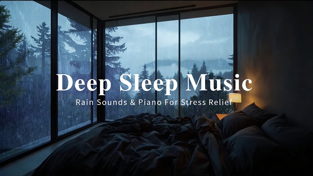 Relaxing Piano with Rain Sounds | Deep Sleep Music for Stress Relief, Calm Mind & Inner Peace