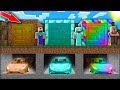 Minecraft NOOB vs PRO: HOW NOOB OPEN RIGHT SECRET BUNKER WITH SUPER CAR! 100% trolling