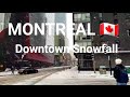 Have you ever seen the snow coming down in Montréal downtown streets