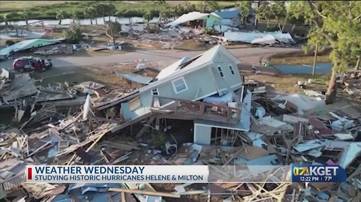 Weather Wednesday: Studying historic hurricanes Helene & Milton