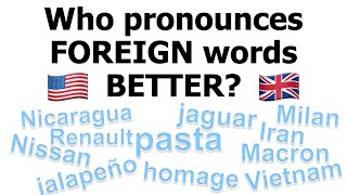 Who pronounces foreign words like PASTA right? 🇺🇸 or 🇬🇧?