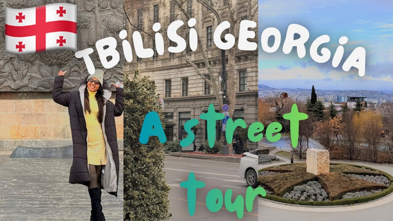 තිබිලිසි වීදි දිගේ ඇවිදගෙන Galleria Mall එකට යමු/Tbilisi City Walk/Walking through Tbilisi 🇬🇪