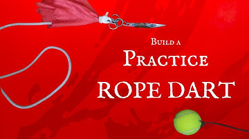 How to make your own practice rope dart | tennis ball rope dart