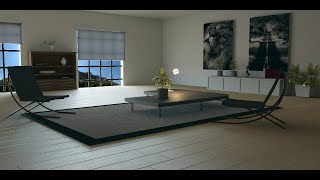 Interior design 3D render | Vray and Maya