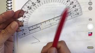 How to measure an angle using a protractor