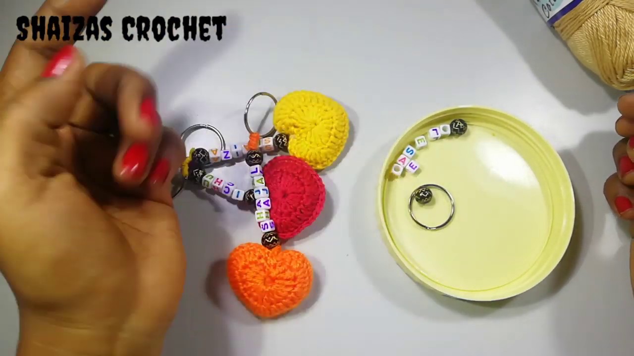 Hanging Heart Crochet Decoration Tutorial